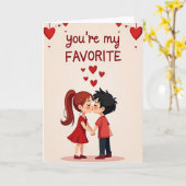 Vous êtes ma carte de coeurs préférée (Fleur jaune)