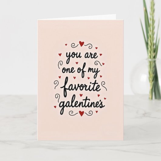 Vous êtes ma carte de galentine préférée (Devant)