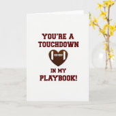 Vous êtes ma carte de jeu de Touchdown (Fleur jaune)