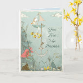 Vous êtes ma carte de sirène d'ancrage (Fleur jaune)