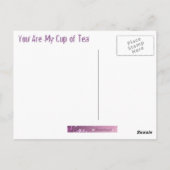 Vous êtes ma carte postale de la Coupe du Thé (Dos)