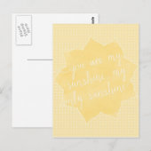Vous êtes ma carte postale Sunshine (Devant / Derrière)