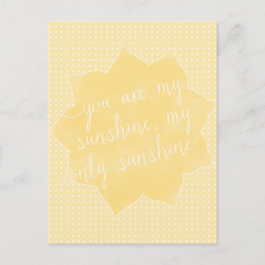 Vous êtes ma carte postale Sunshine (Devant)