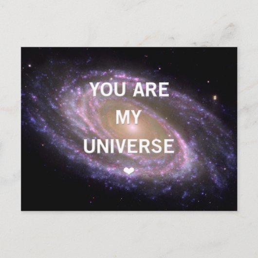 Vous êtes ma carte postale Univese Galaxy (Devant)