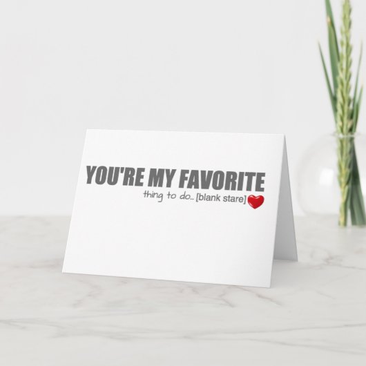 Vous êtes ma carte préférée de Saint-Valentin (Devant)