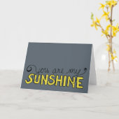 Vous êtes ma carte Sunshine (Fleur jaune)