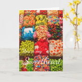 Vous êtes ma chérie carte double de voeux (Fleur jaune)