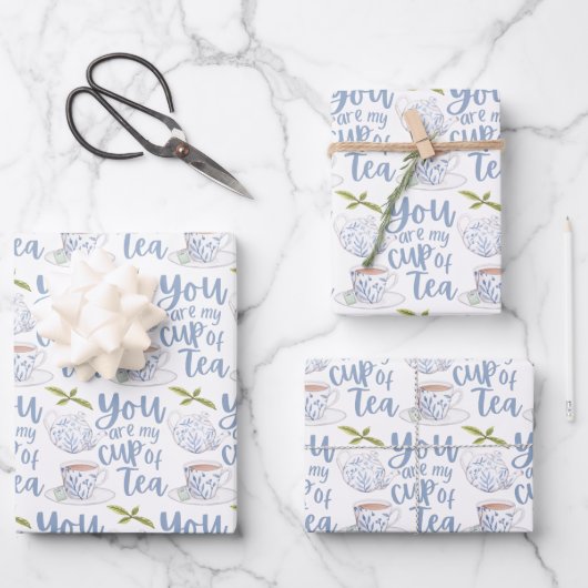 Vous Êtes Ma Coupe De Feuilles Papier À Envelopper (Recto)