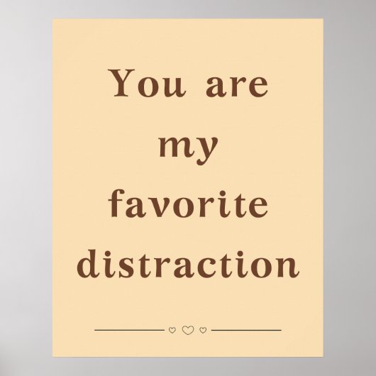 Vous êtes ma distraction préférée - Affiche (Devant)