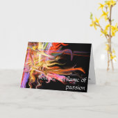 Vous êtes ma flamme de la carte de voeux d'amour (Fleur jaune)