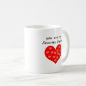Vous êtes ma personne préférée Big Heart Mug (Devant droit)