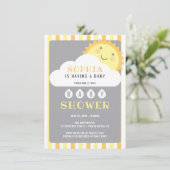 Vous Êtes Ma Sunshine Baby shower Invitation Card (Debout devant)