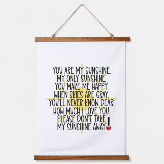 Vous Êtes Ma Tapisserie Murale En Bois De Soleil (Recto)