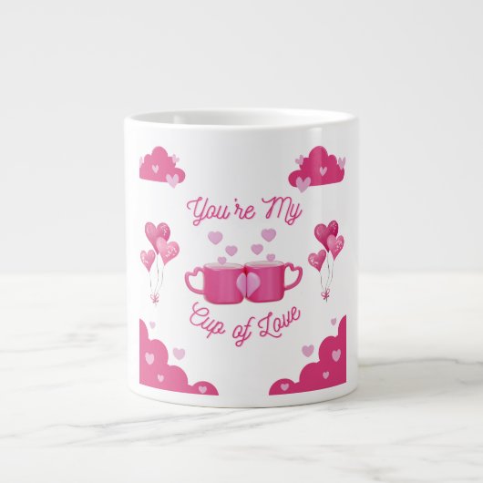Vous êtes ma tasse d'amour – Impression d'art cade (Devant)