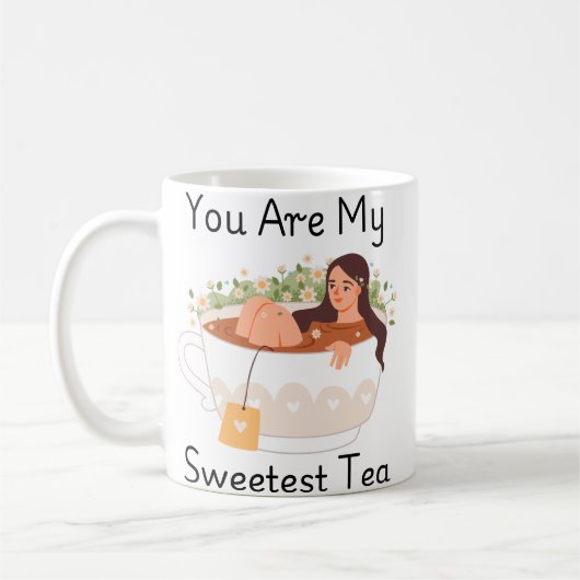 Vous êtes ma tasse de thé la plus douce Mug classi (Gauche)