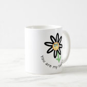 Vous êtes ma tasse heureuse mignonne de fleur de (Devant droit)