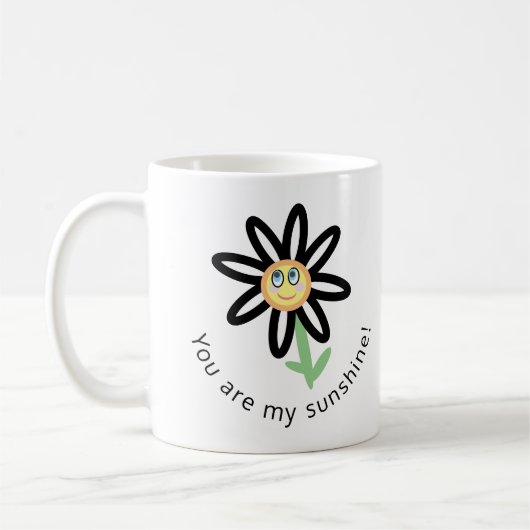 Vous êtes ma tasse heureuse mignonne de fleur de (Gauche)