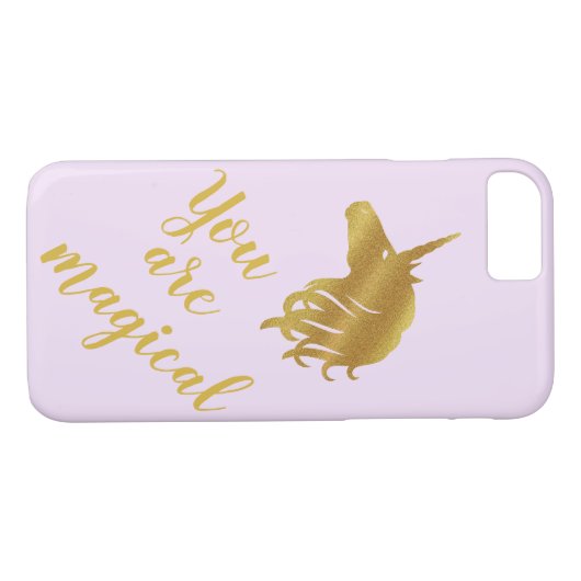 Vous êtes Magic Gold & Lilac Coque (Dos (Horizontal))
