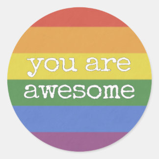 Vous Êtes Magnifique Sticker arc-en-ciel