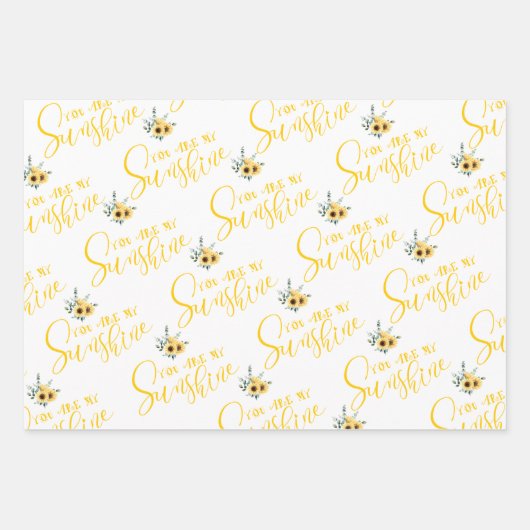 Vous Êtes Mes Feuilles D'Enveloppement Sunshine (Devant)