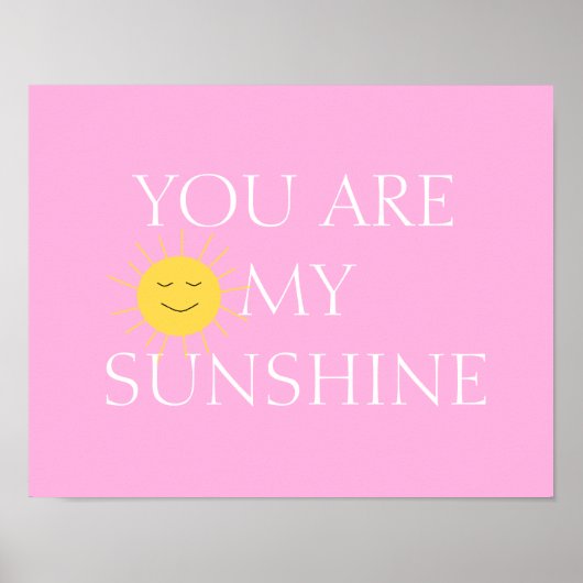 Vous Êtes Mes Filles Sunshine Poster Frameable (Devant)