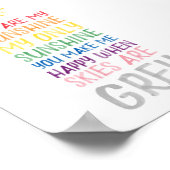 Vous êtes mon affiche d'aquarelle solaire (Coin)