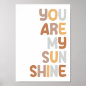 Vous êtes mon affiche de la nurserie Sunshine Enfa (Devant)