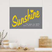 Vous êtes mon affiche Sunshine (Cuisine)