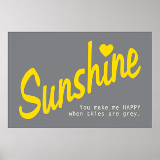 Vous êtes mon affiche Sunshine