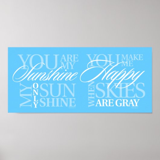 Vous êtes mon affiche Sunshine (Devant)