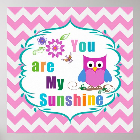 Vous êtes mon affiche Sunshine Imprimer (Devant)