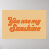 Vous êtes mon affiche Sunshine Retro (Devant)