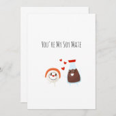 Vous êtes mon âme soeur - Carte Sushi Funny Food P (Devant / Derrière)