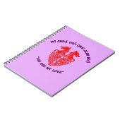Vous êtes mon amour Journal spiralé (Côté gauche)
