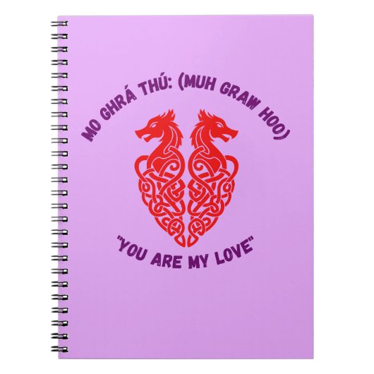 Vous êtes mon amour Journal spiralé (Devant)