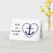 VOUS ÊTES **MON ANCRE** CARTE D'ANNIVERSAIRE AFFEC (Fleur jaune)