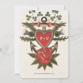 Vous êtes mon ancre Faire-part de mariage (Dos)