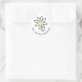 Vous êtes mon autocollant de fleur de marguerite (Sac)