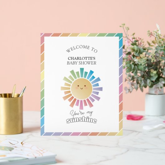 Vous Êtes Mon Baby shower Sunshine Bienvenue (Mariage)