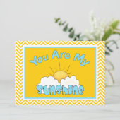 Vous Êtes Mon Baby shower Sunshine Invitation (Debout devant)