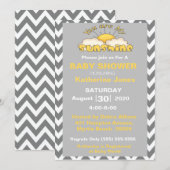 Vous Êtes Mon Baby shower Sunshine Invitation (Devant / Derrière)