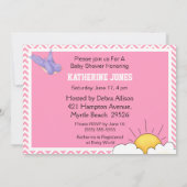 Vous Êtes Mon Baby shower Sunshine Invitation (Dos)