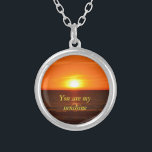 Vous êtes mon collier de soleil<br><div class="desc">Cette belle citation avec cette image du coucher du soleil que j'ai pris,  gagnera son coeur.</div>