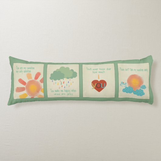 Vous êtes mon coussin de corps de soleil (Devant)