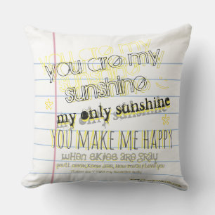 Vous êtes mon Coussin graphique en papier Carnet S
