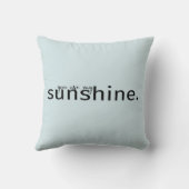 Vous Êtes Mon Coussin Sunshine Light Blue Typograp (Verso)
