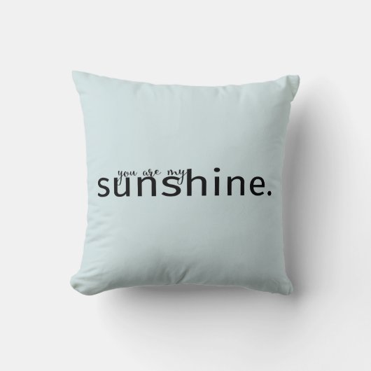 Vous Êtes Mon Coussin Sunshine Light Blue Typograp (Recto)