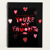 Vous êtes mon favori Valentine Calendrier Planner (Devant)