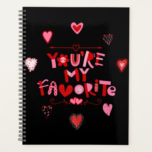 Vous êtes mon favori Valentine Calendrier Planner (Devant)