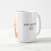 Vous êtes mon héros tasse et mug (Devant droit)